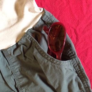 Motherhood MATERNITY Twill Shorts - Olive Green